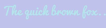 Image with Font Color B3E6EB and Background Color BFC2EB